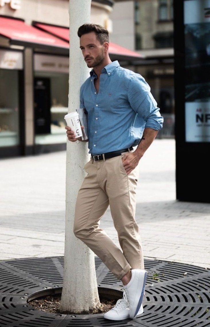 Джинсы и рубашка на свадьбу