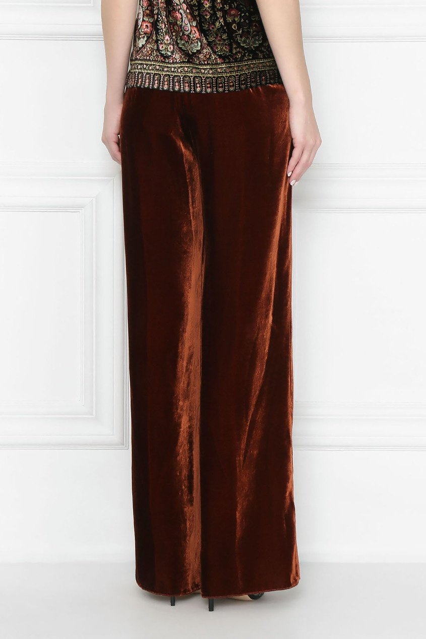 Вельветовые брюки палаццо