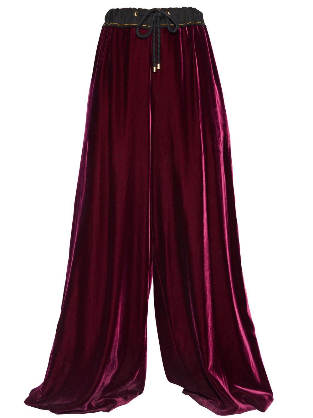 Бархатные брюки палаццо