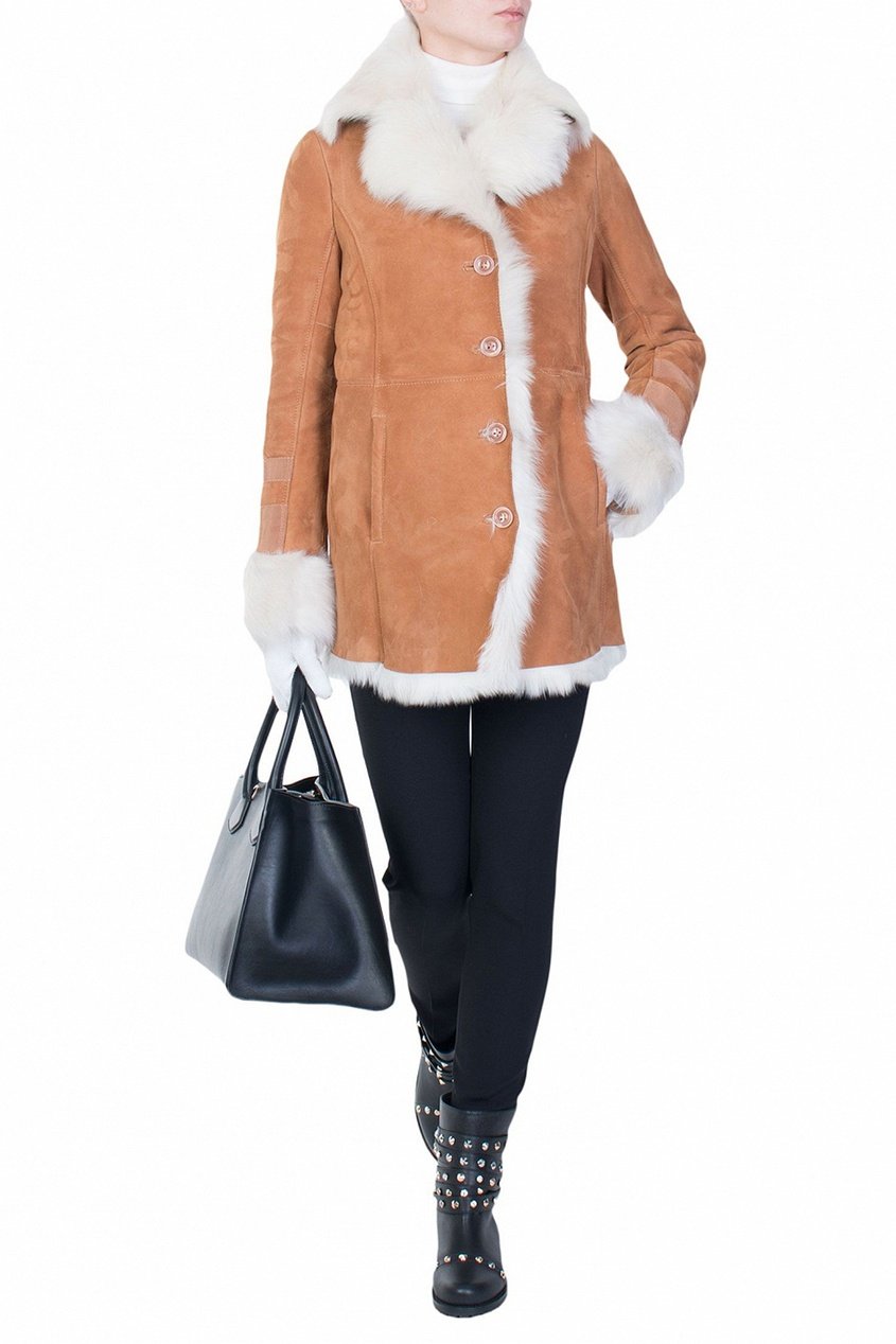 Красная парка с мехом