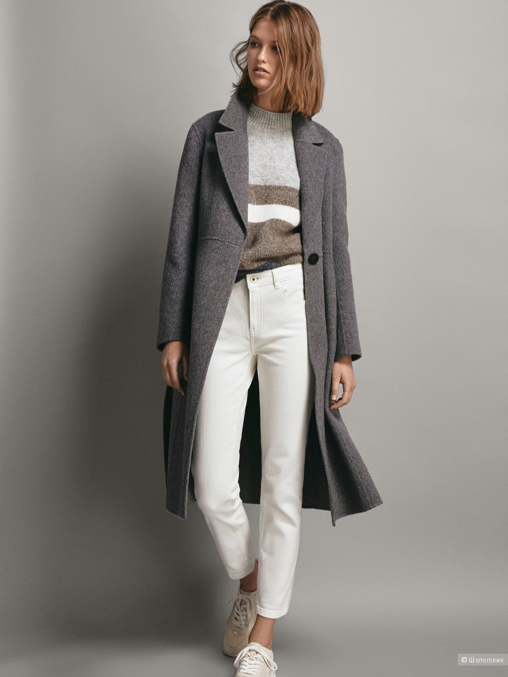 Пальто черное massimo Dutti