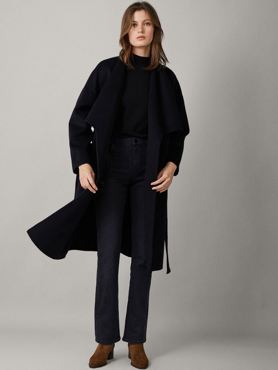 Пальто Массимо дутти синее