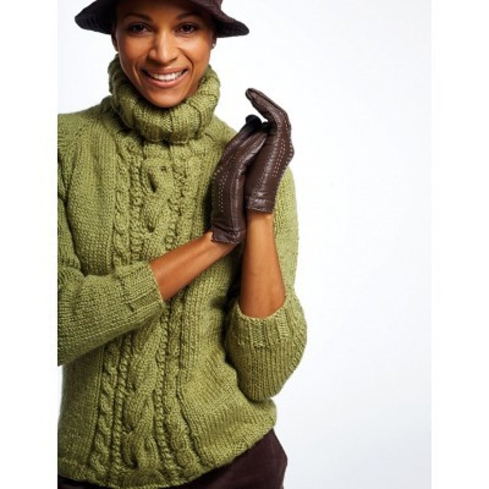 Свитер из толстой пряжи спицами