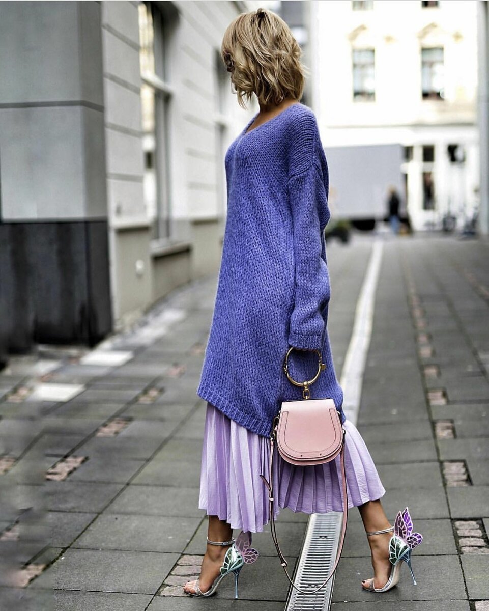 Лавандовая рубашка с чем носить