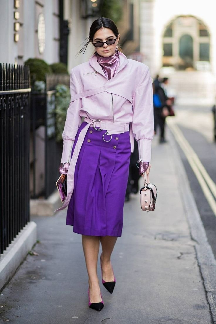 Образ в сиреневом цвете