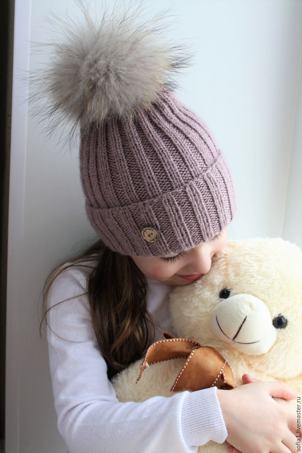 Шапка вязаная для девочки
