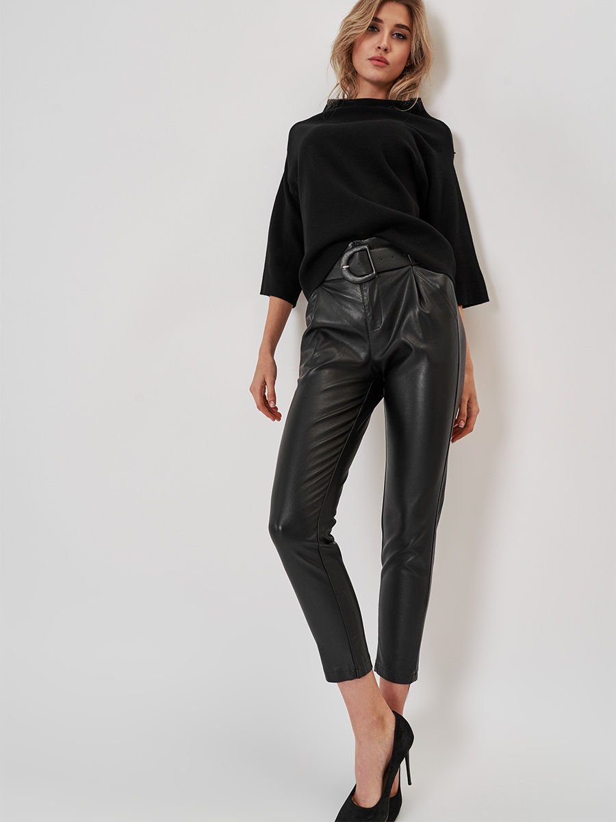 Theory кожаные брюки