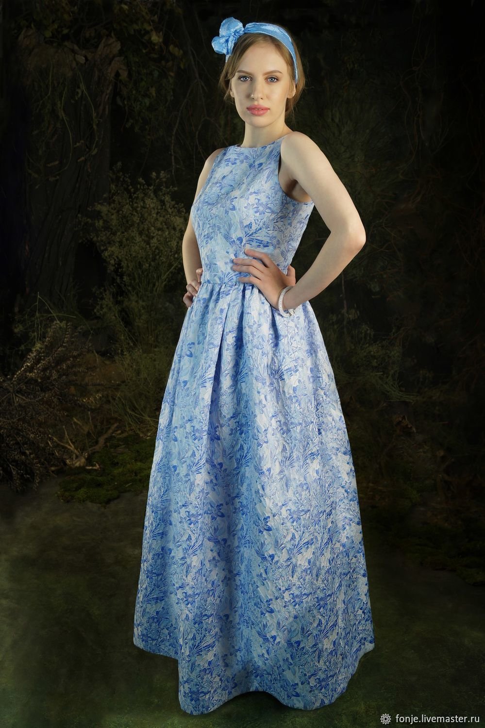 Рубашка с васильками