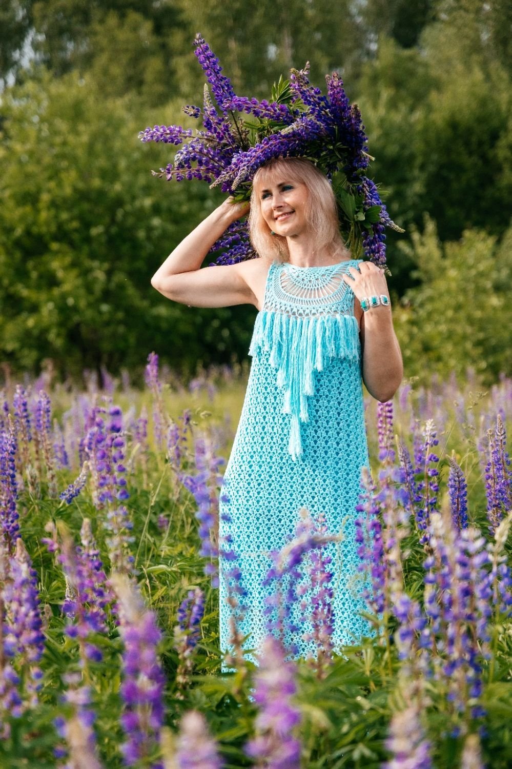 Платье Софи цвет Василек (п-206-5)