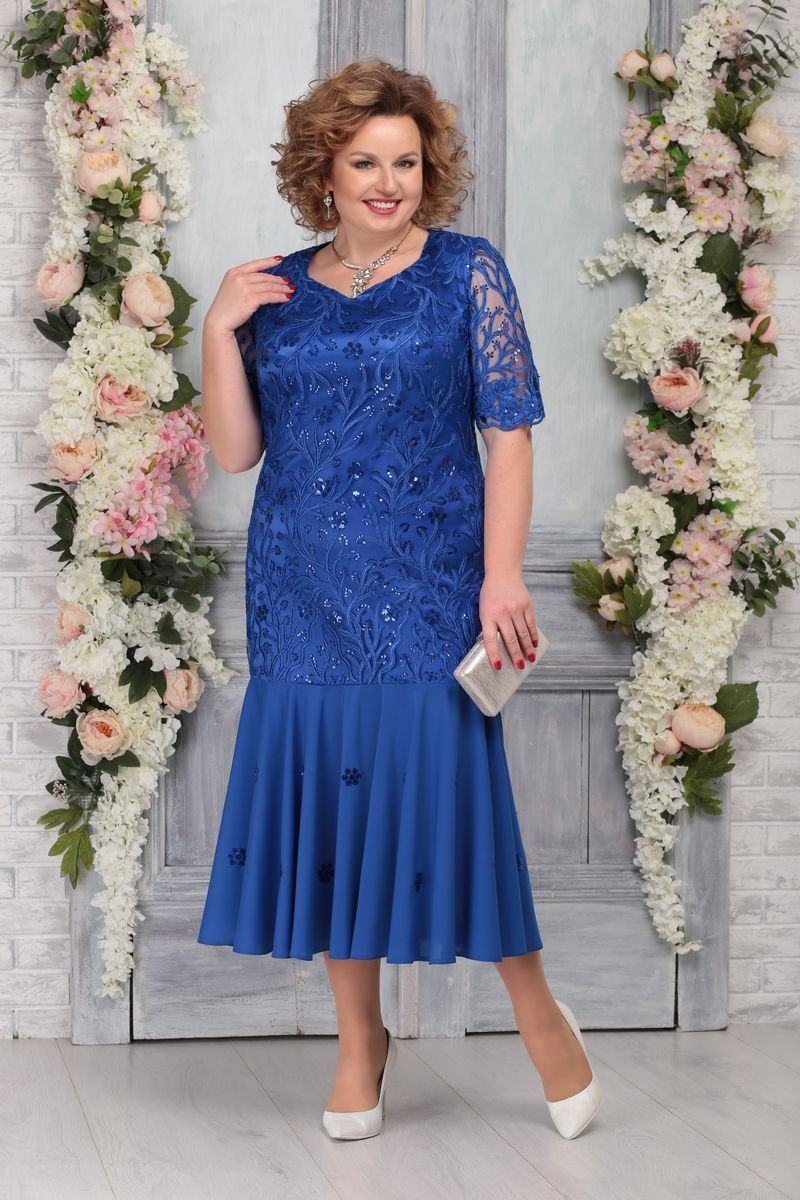 Васильковое платье для девочки