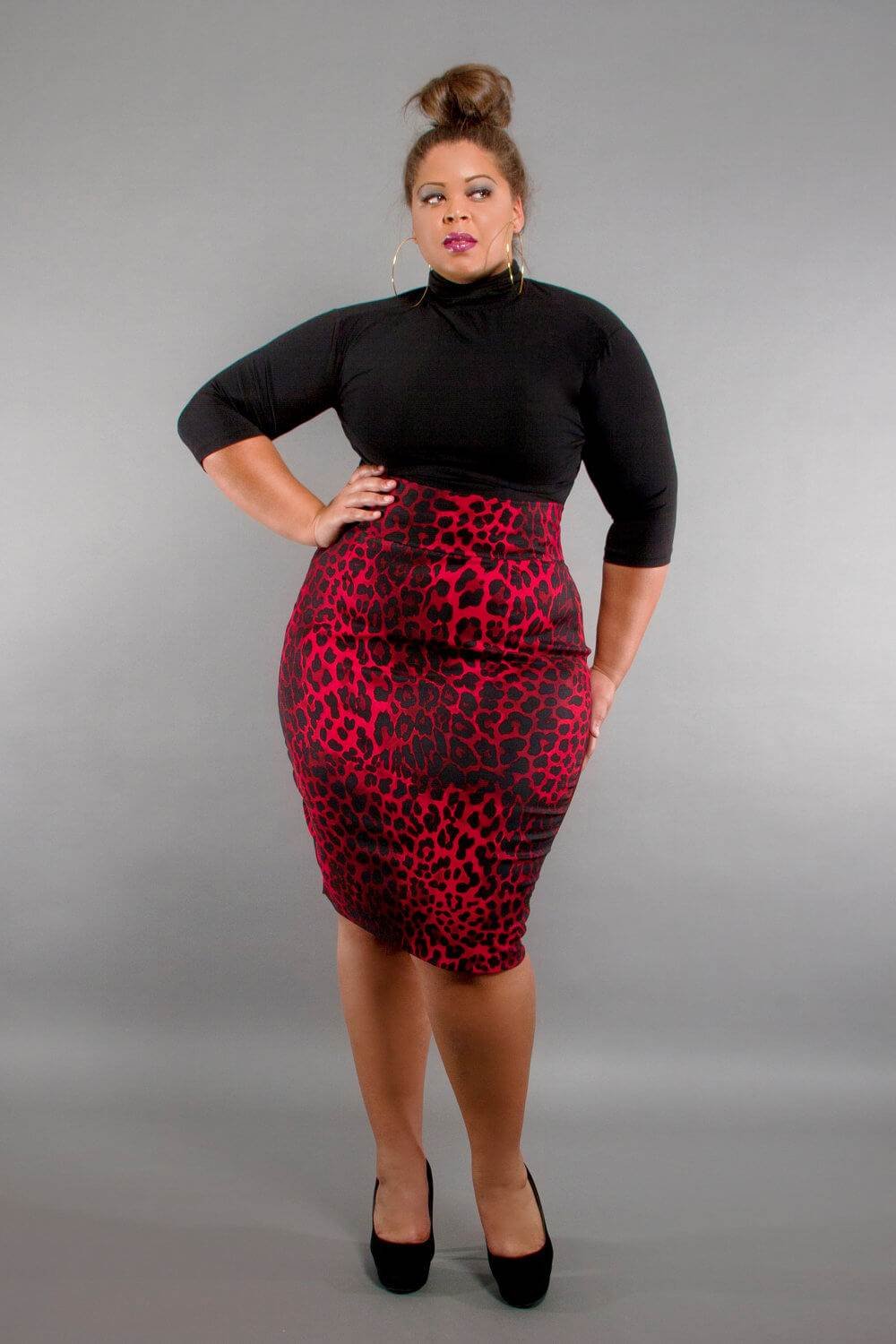 Короткие юбки на полных