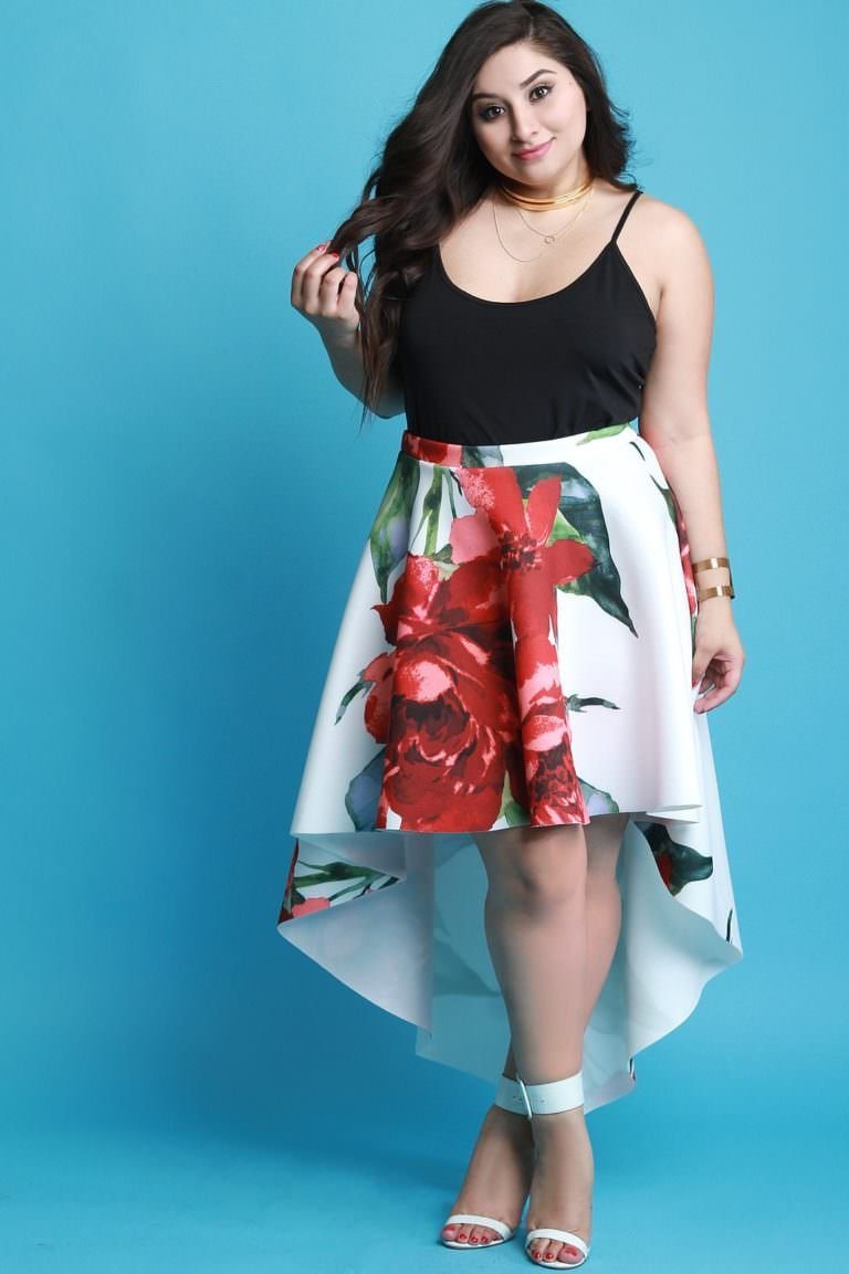 Полненькие девушки в юбке