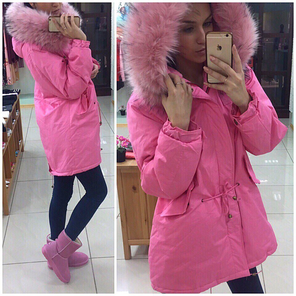 Куртки зимние комплект для мамы и Дочки