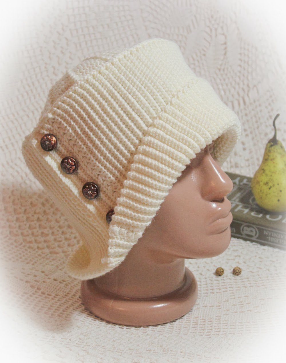 Шапка робин гуд спицами