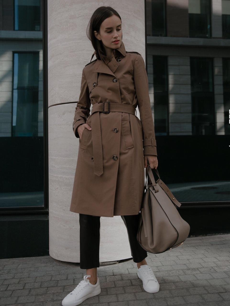 Лук с пальто кэмел