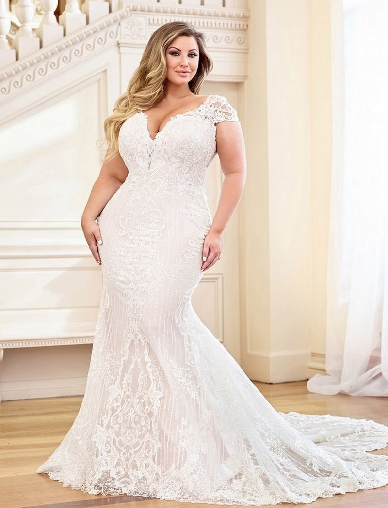 Свадебное платье для пышек