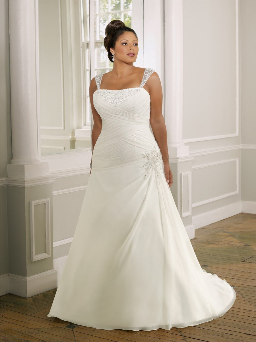 Свадебное платье на большую грудь