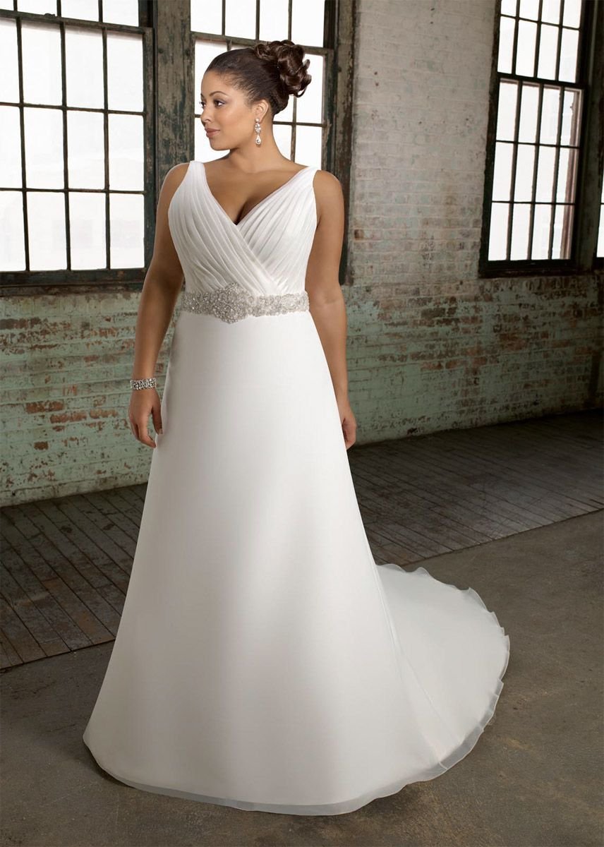 Свадебное платье для большой груди