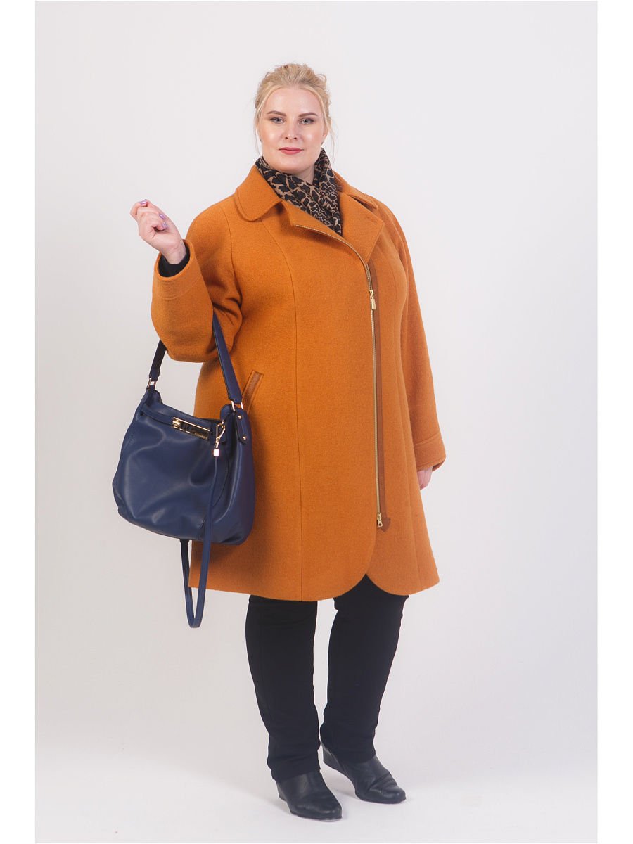 Осеннее пальто для полных женщин