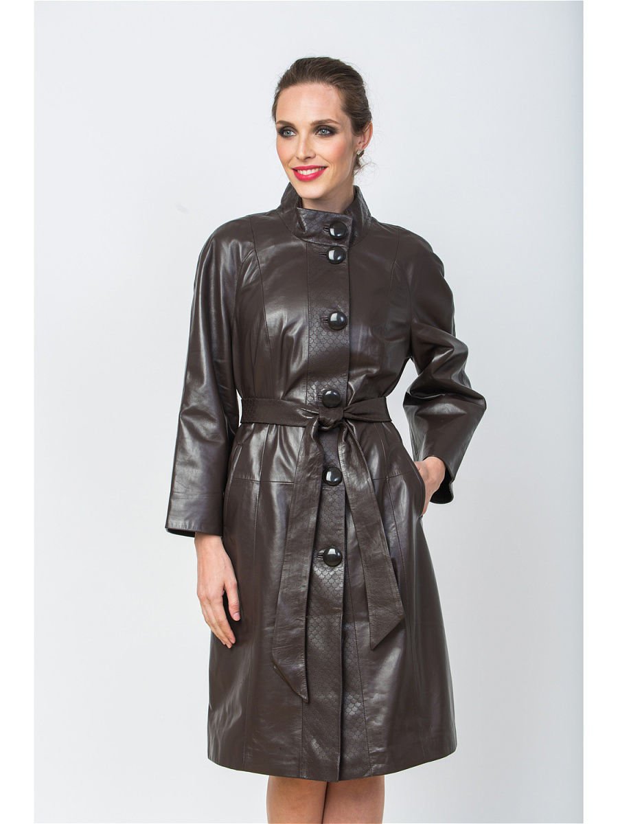 Кожаный тренч MCQUEEN