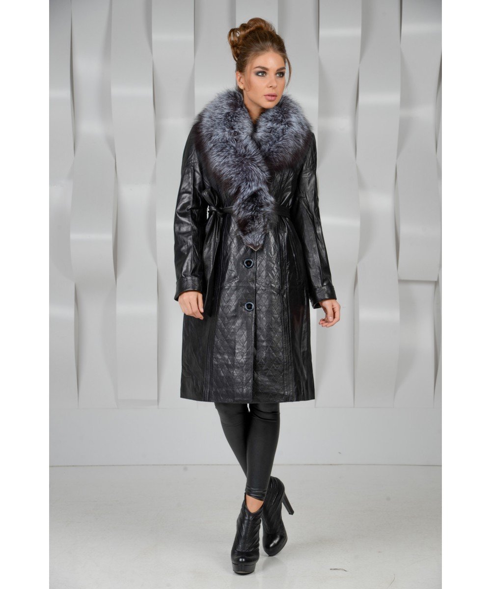 Куртка эко- кожа с барашком