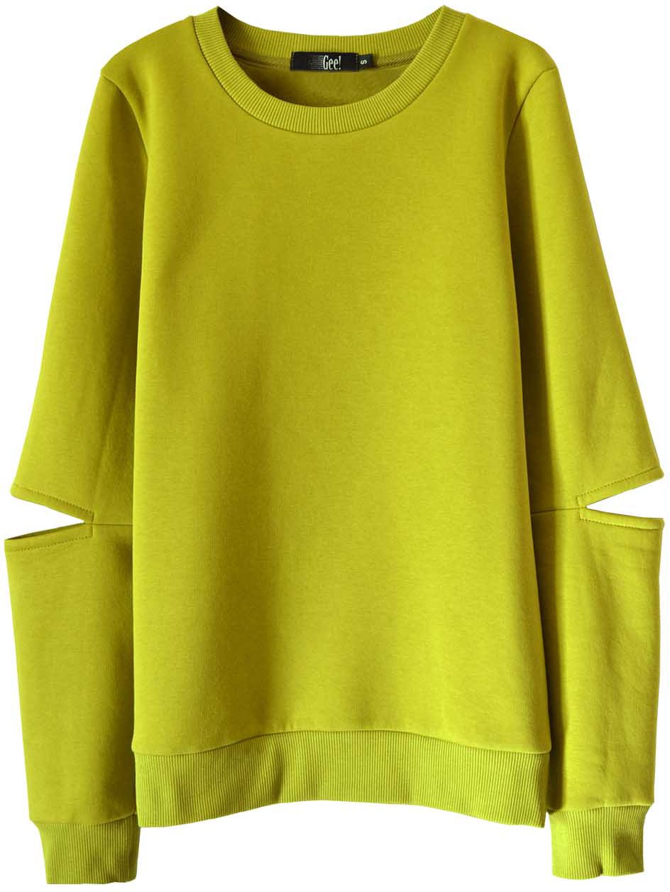 Толстовка с разрезами на рукавах