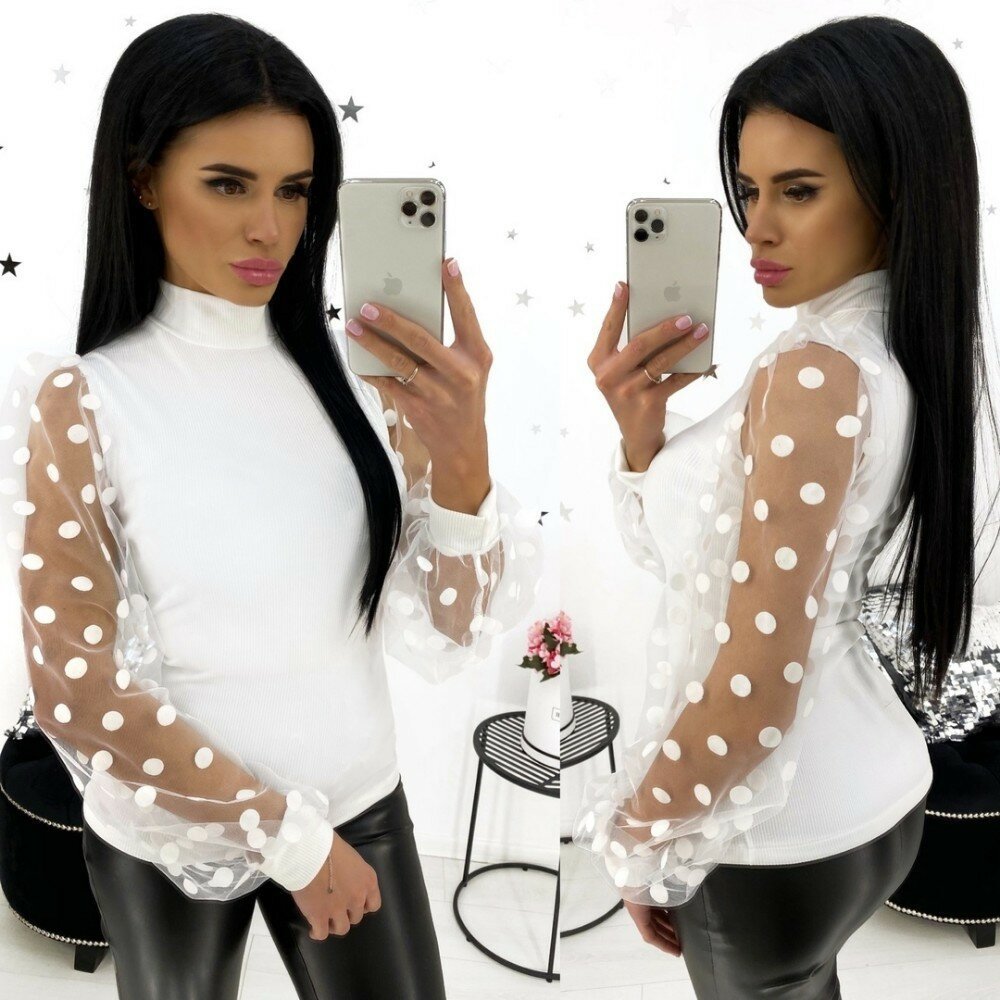 Кофта с рваными рукавами