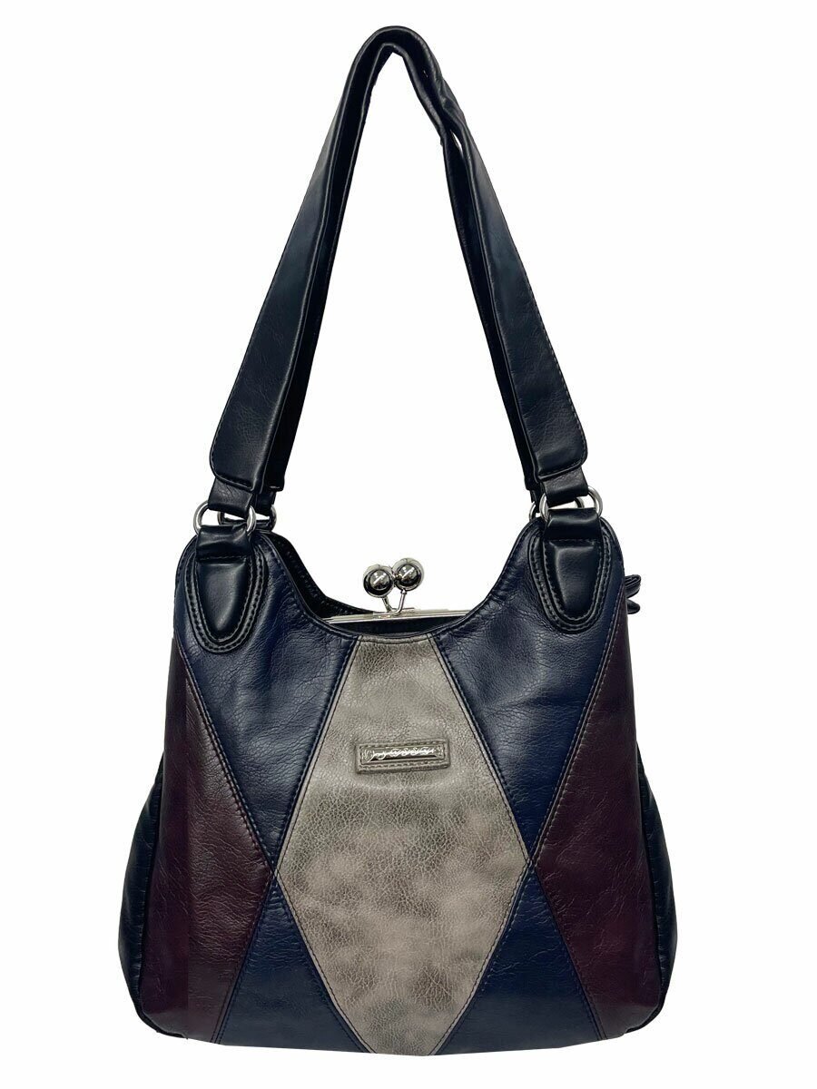 Сумка клатч с застежкой поцелуйчик