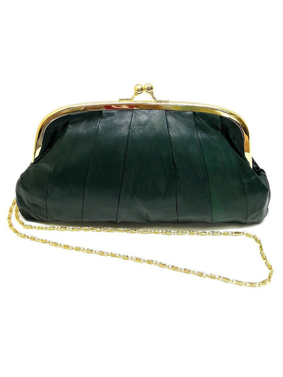 Клатч с замком поцелуйчик