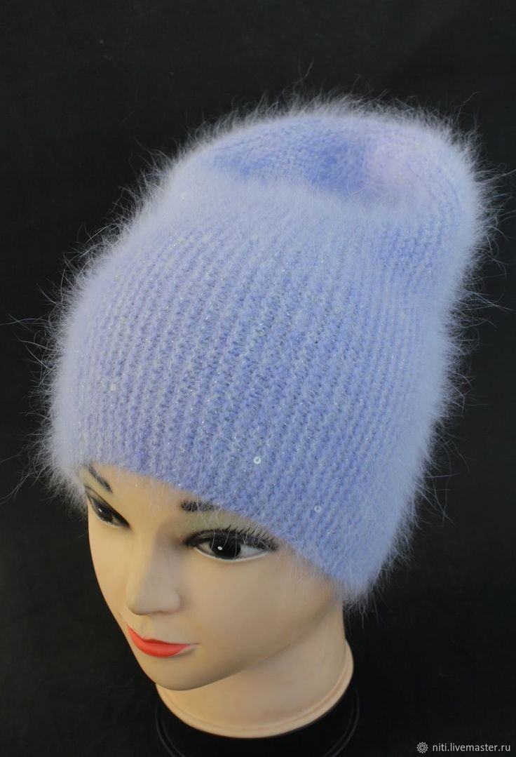 Шапка с ангорки Ализе