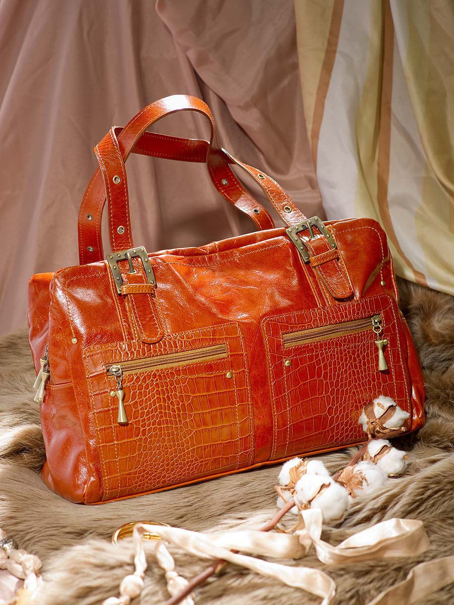 Сумка женская рыжая