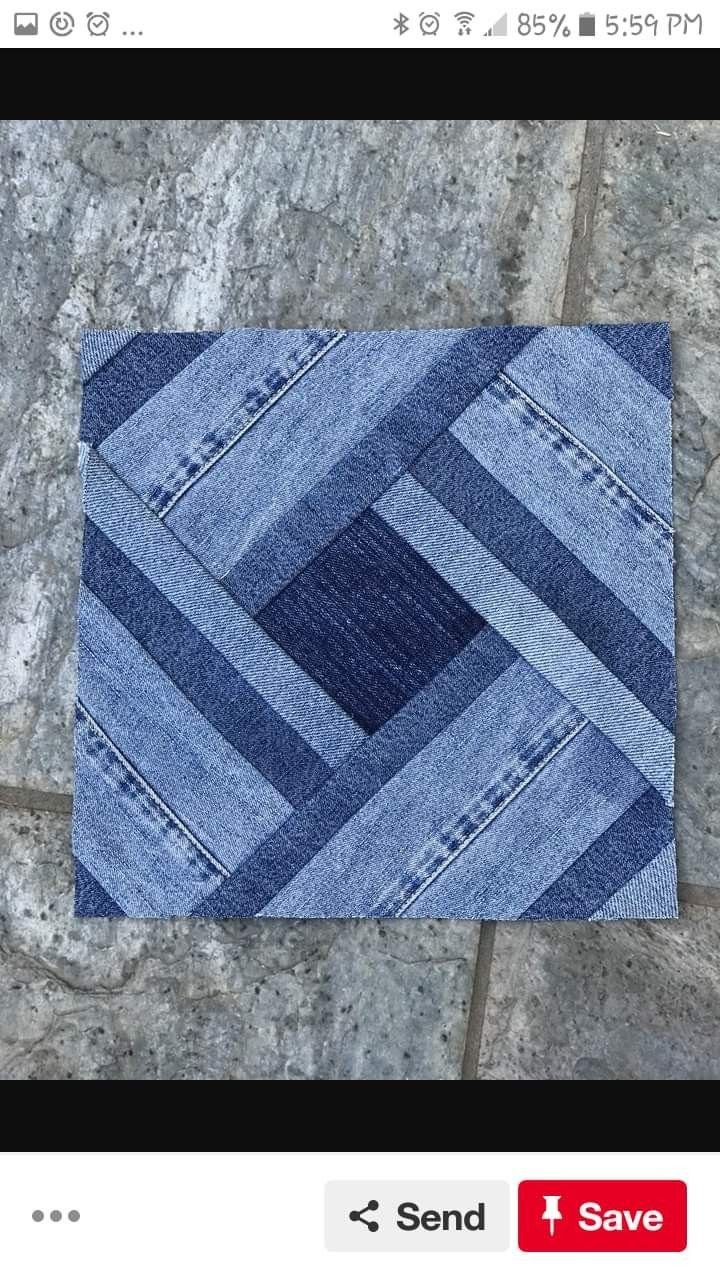 Пэчворк из джинсовой ткани