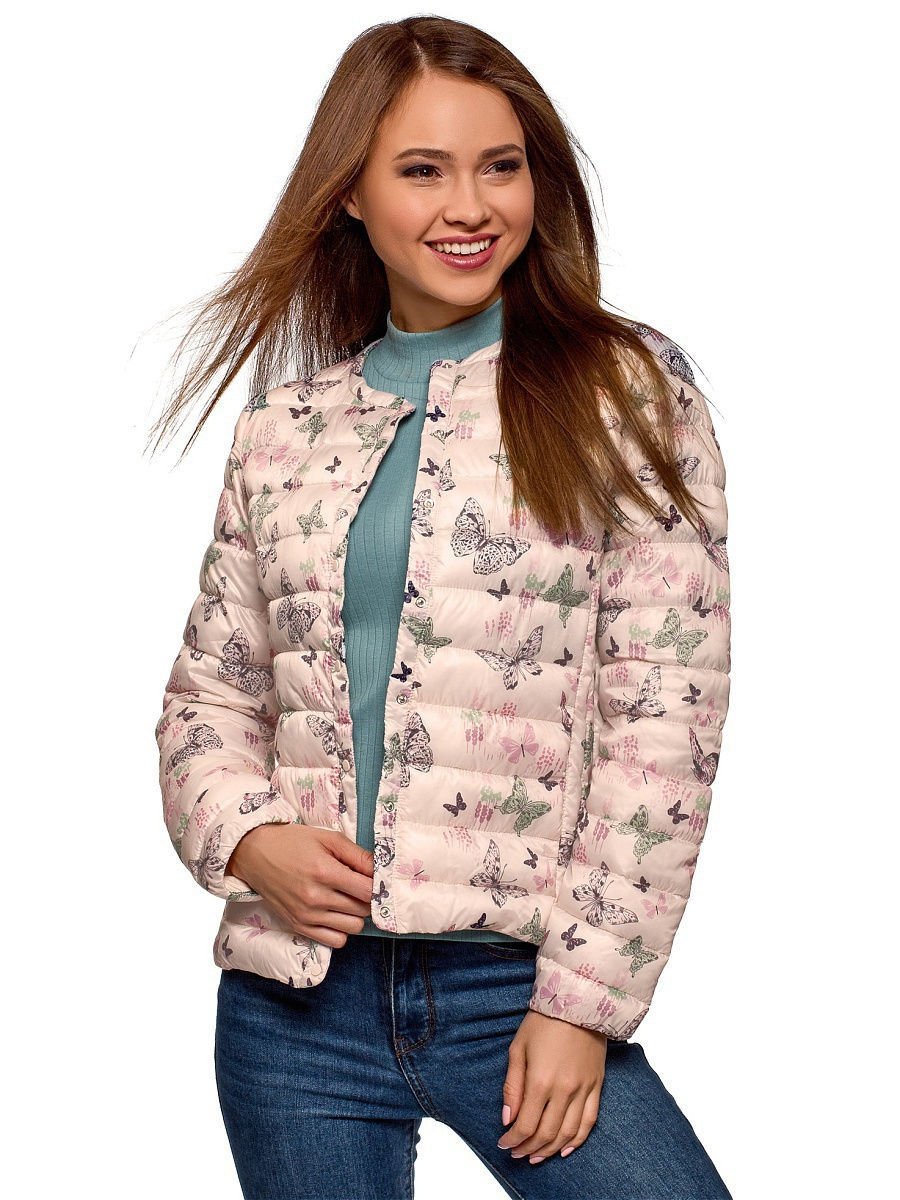 Куртка в цветочек