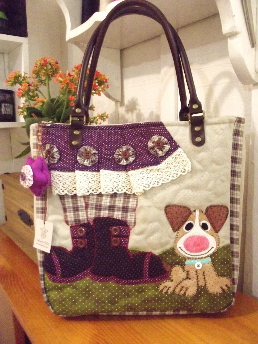 Лоскутное шитье сумки