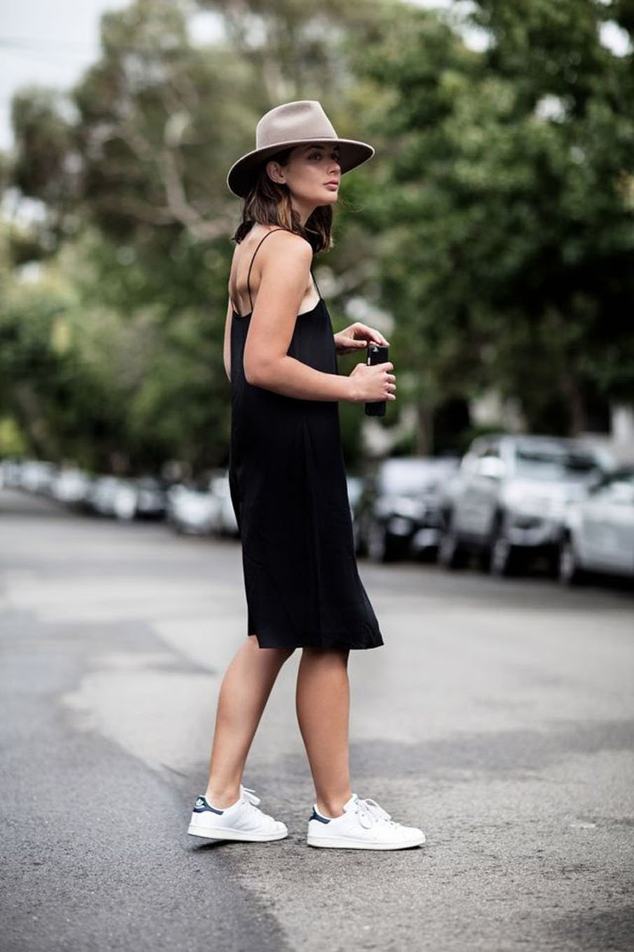 Плотные колготки с платьем