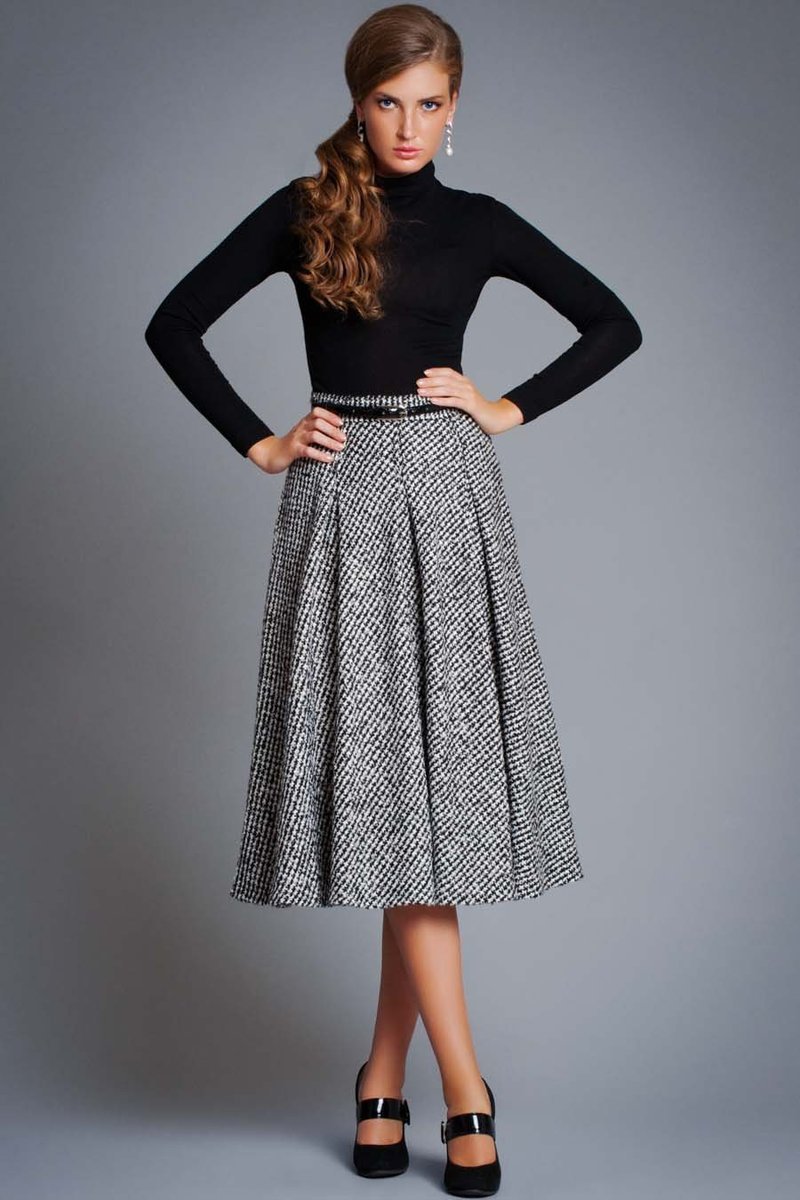 Юбка из твида