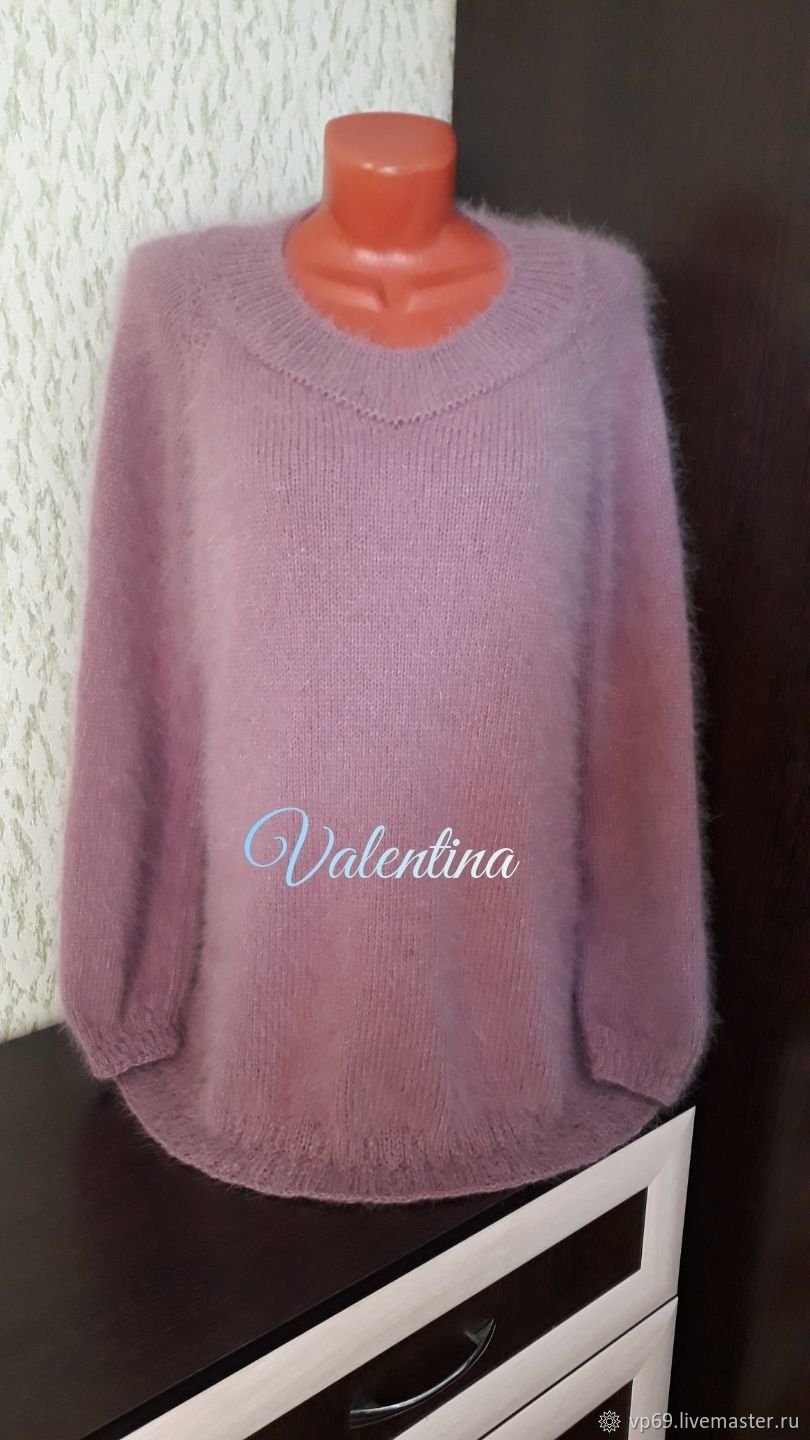 Кардиган из пряжи норка