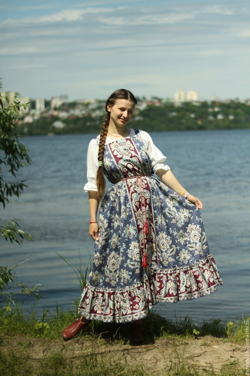 Сарафан крестьянки 19 века