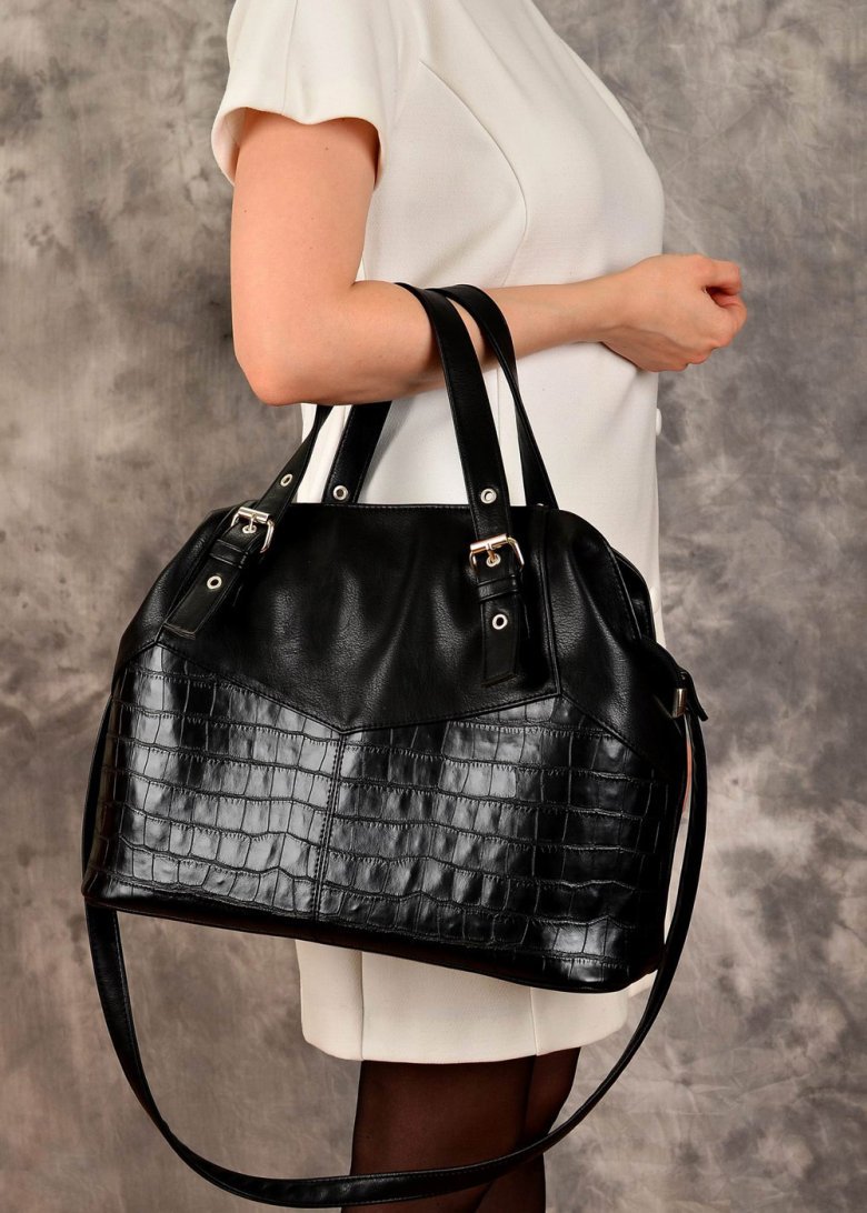 Сумка женская 9362-1k Black Polina&Eiterou