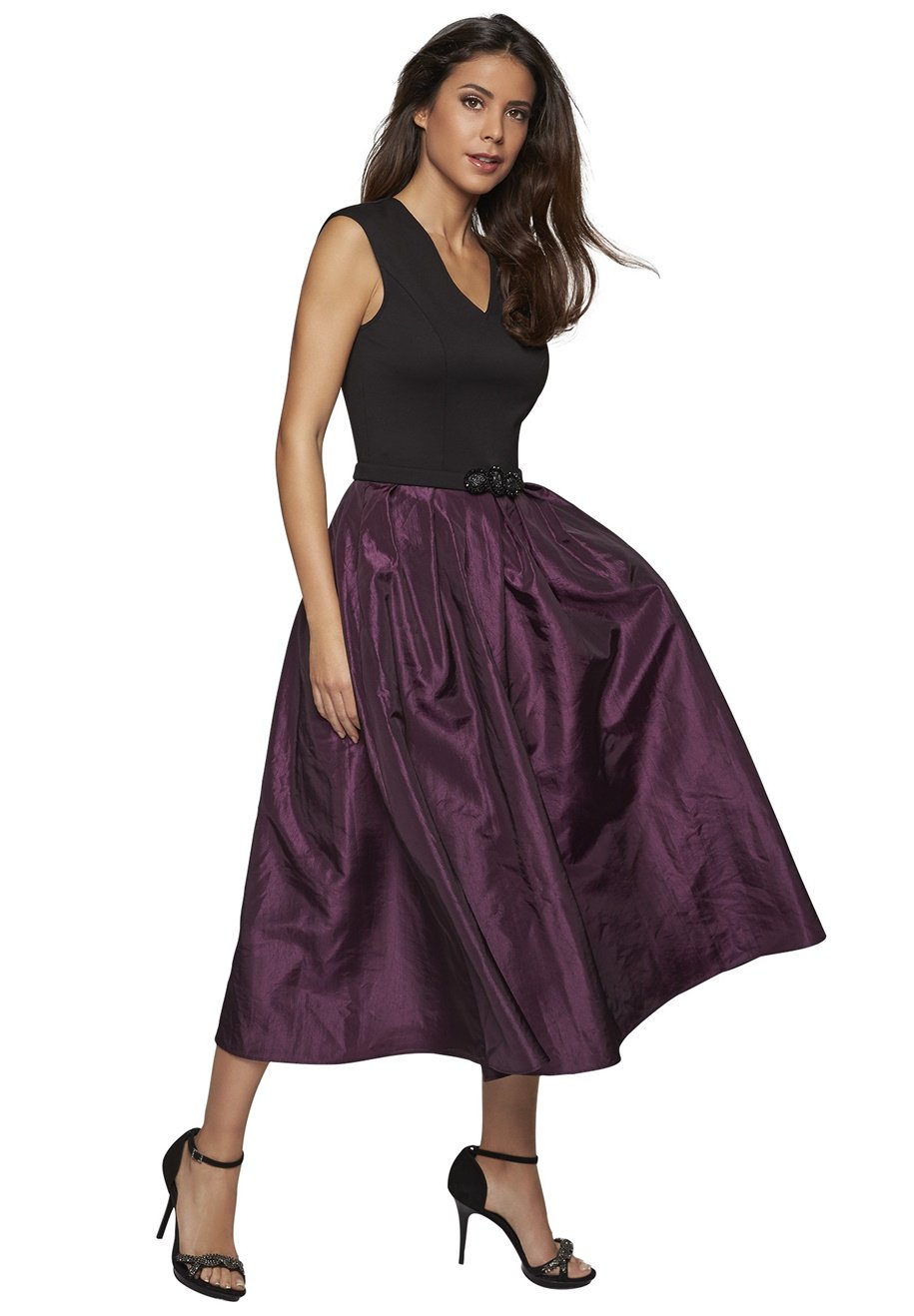 Вечернее платье из тафты