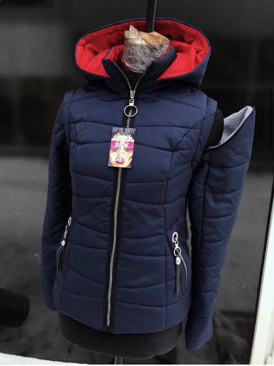 Куртка жилетка женская трансформер Prada 2020