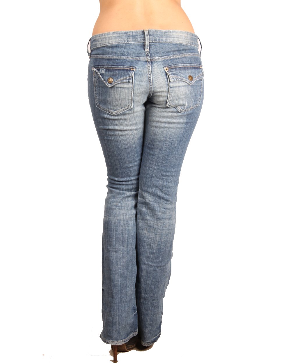 Яркие голубые мужские джинсы