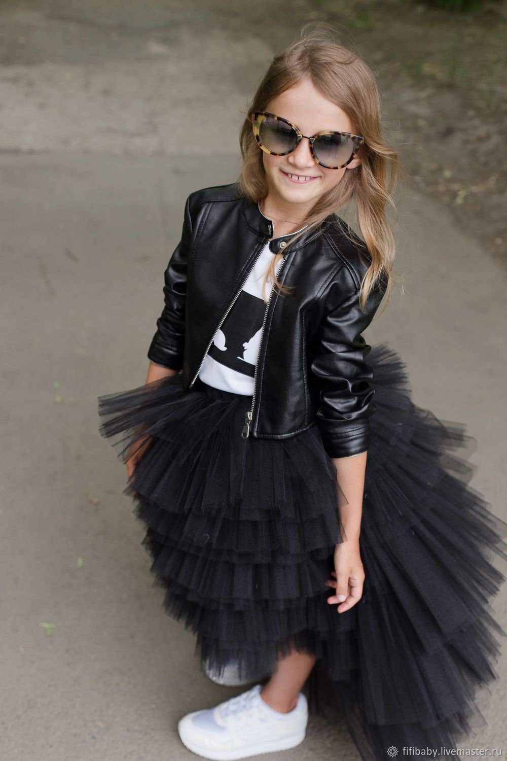 Faux Leather Skater skirt