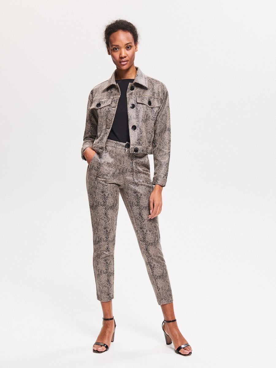 Брюки змеиный принт