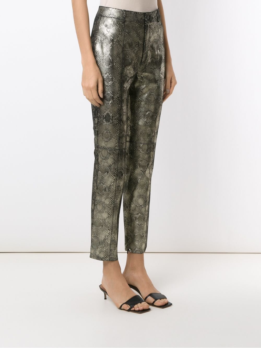 Штаны спортивные женские с змеиным принтом