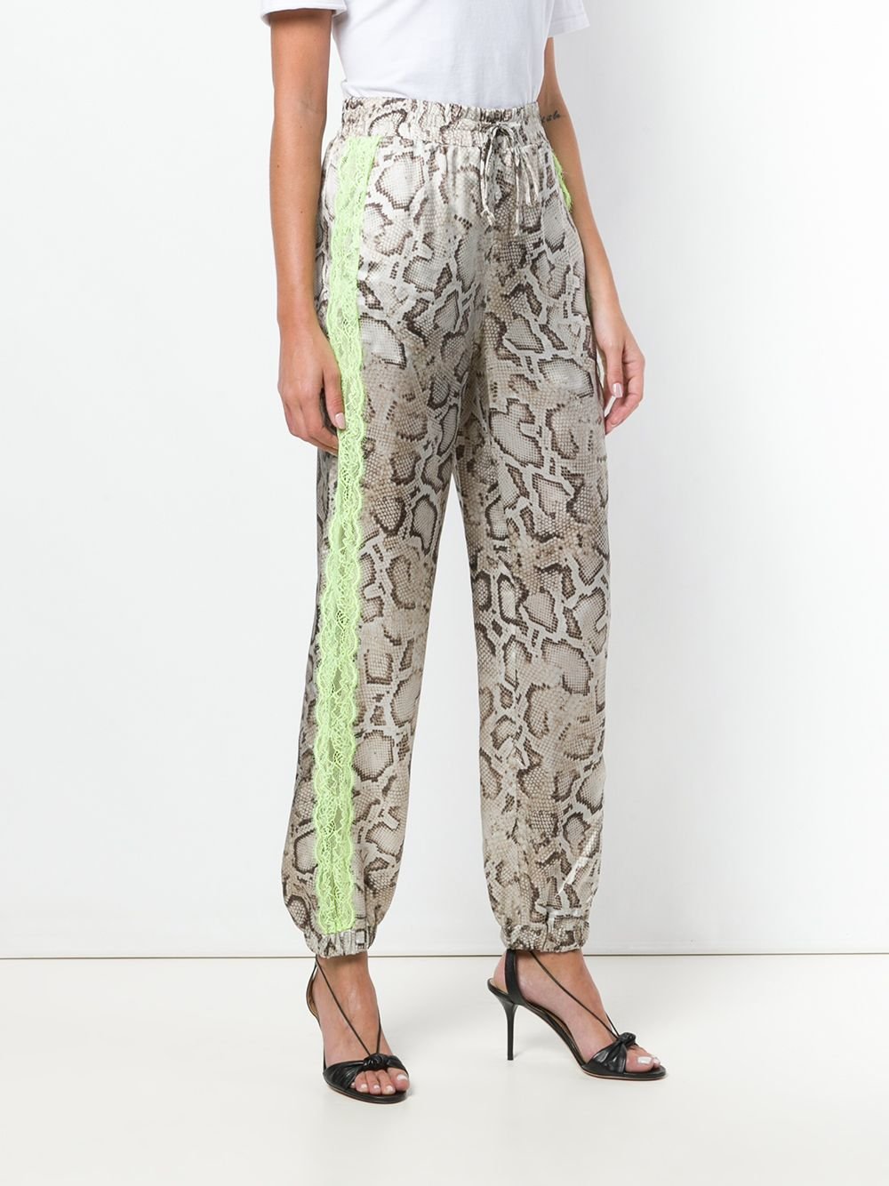 Брюки Mango. С змеиным принтом