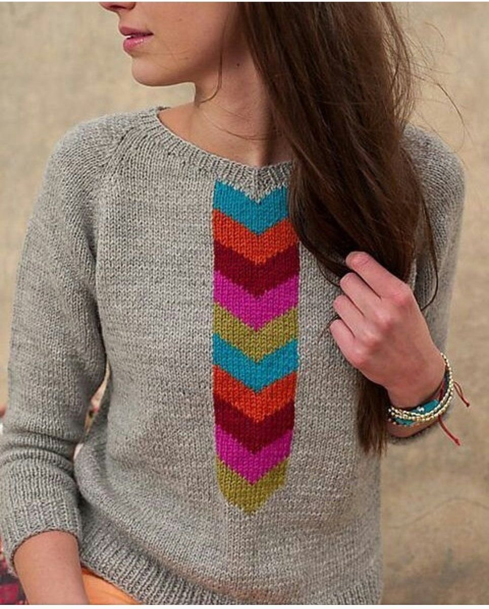 Полосатый пуловер Верена