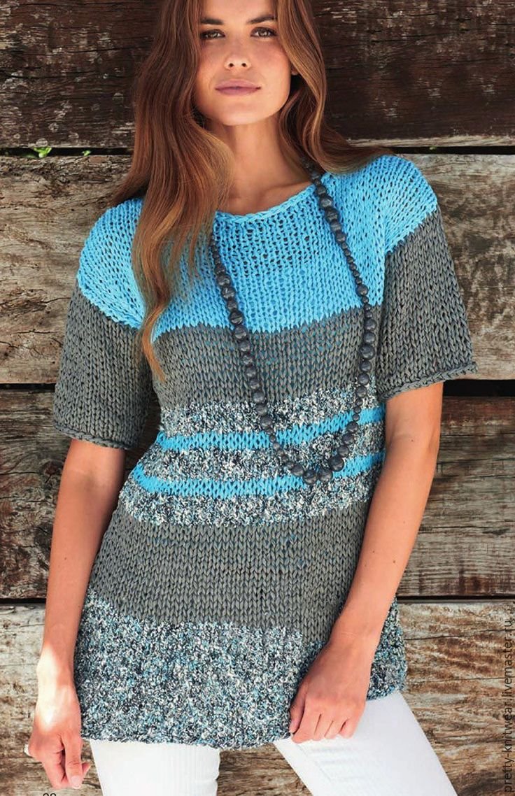 Двухцветный свитер