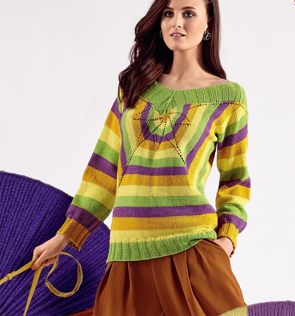 Свитер в стиле пэчворк