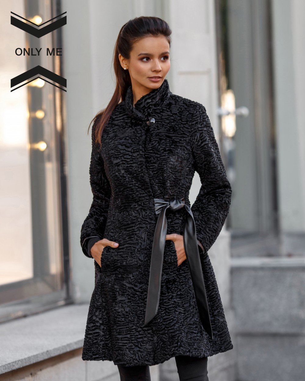 Пальто из каракульчи j,Mendel